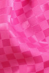 Zivame Checkered Sheen Woven Pyjama Set - Pink Yarrow — thumbnail 8